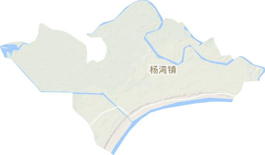 杨湾镇地形图