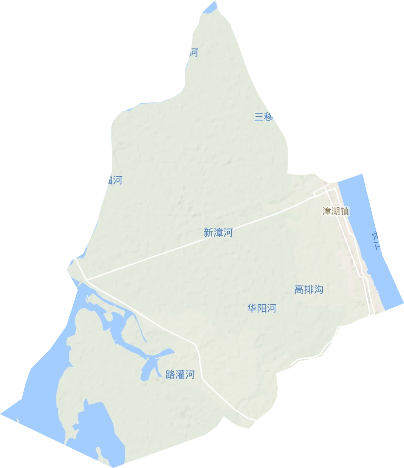漳湖镇地形图
