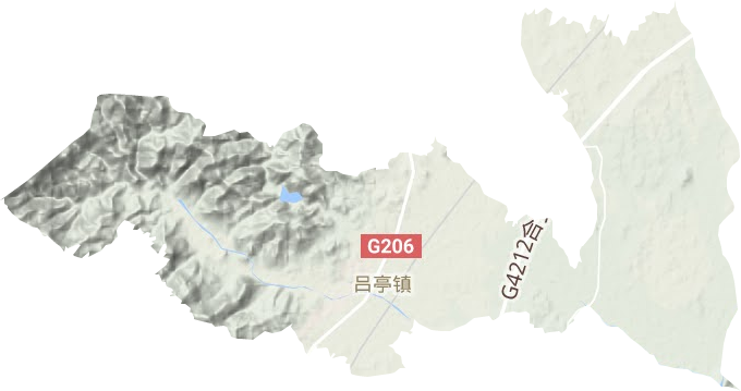 吕亭镇地形图