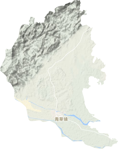 青草镇地形图