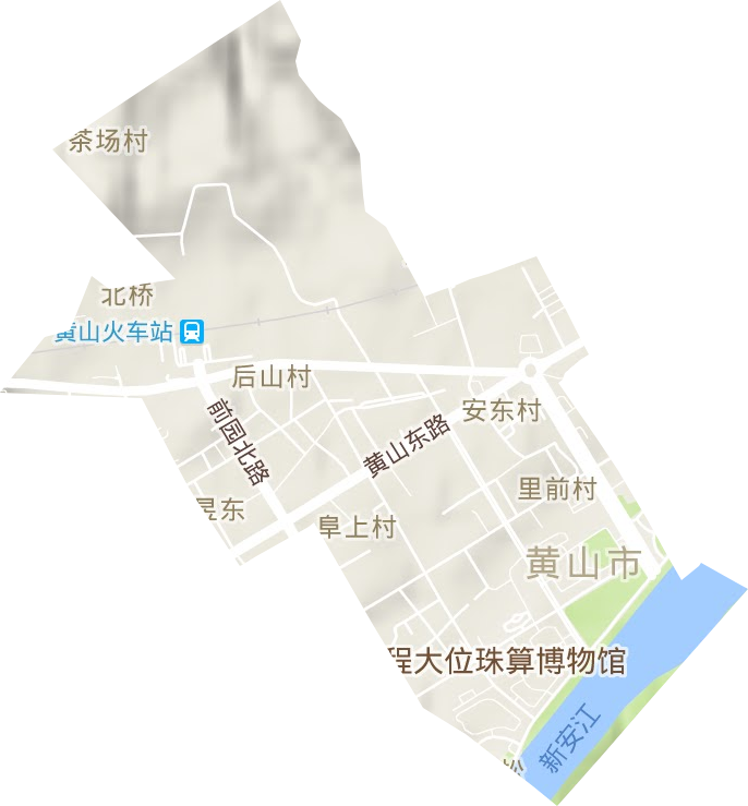 昱东街道地形图