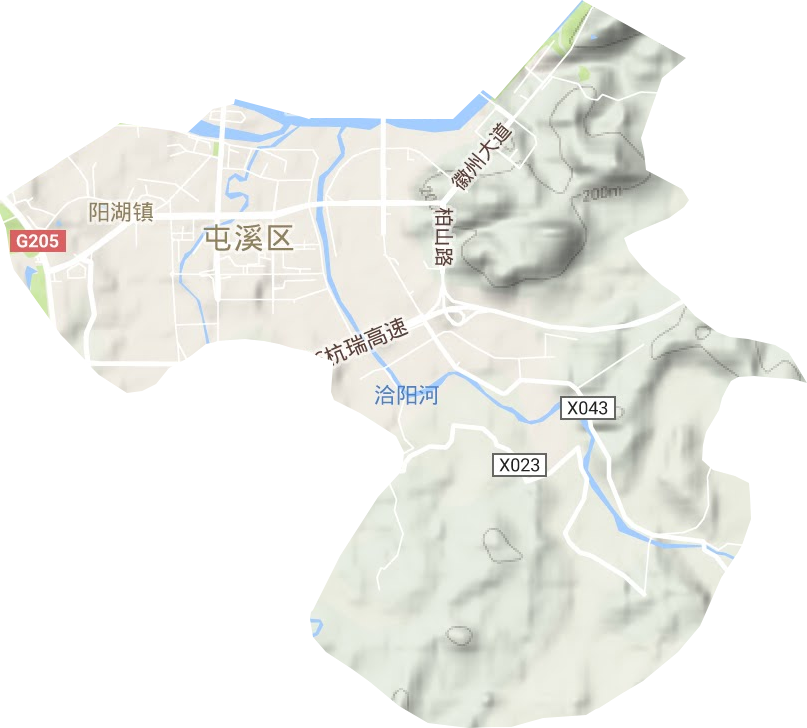 阳湖镇地形图