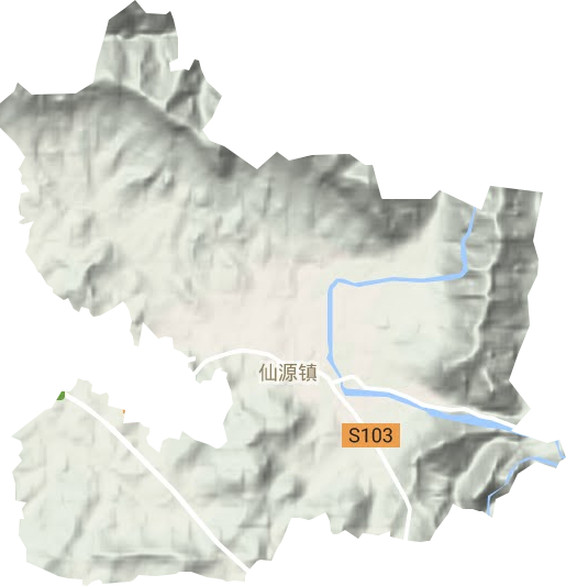 仙源镇地形图