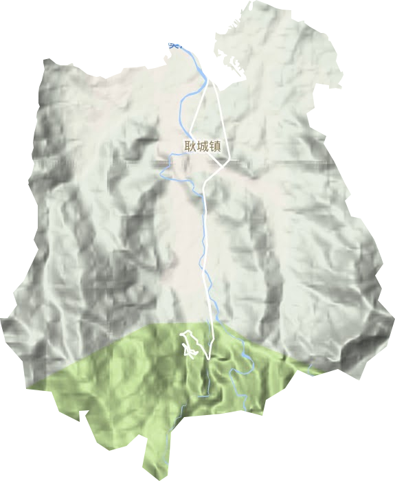 耿城镇地形图