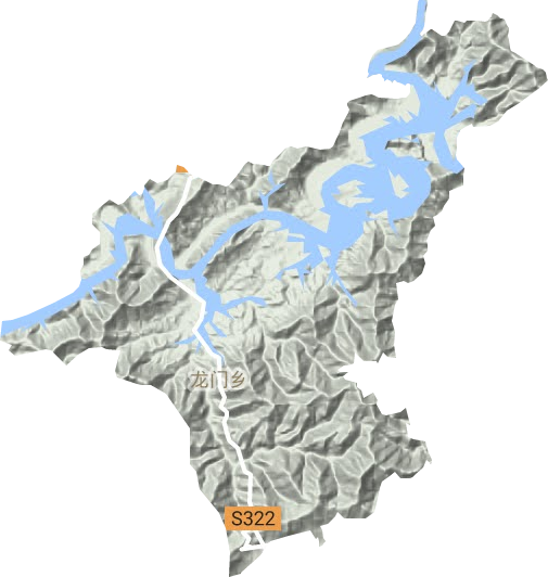 龙门乡地形图