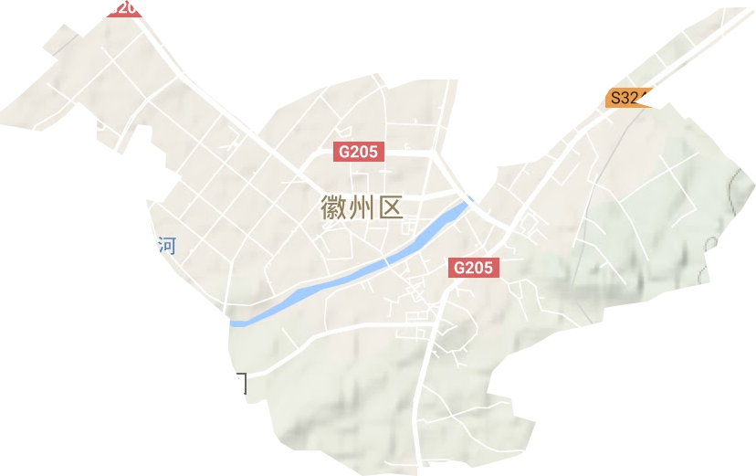 徽州街道地形图