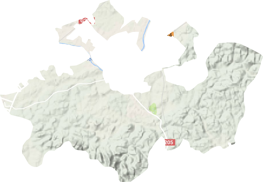 岩寺镇地形图