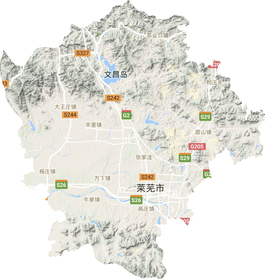 莱城区地形图