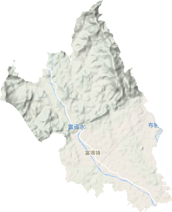 富堨镇地形图