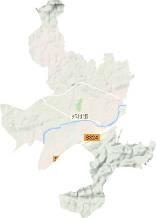 郑村镇地形图