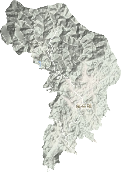 溪头镇地形图