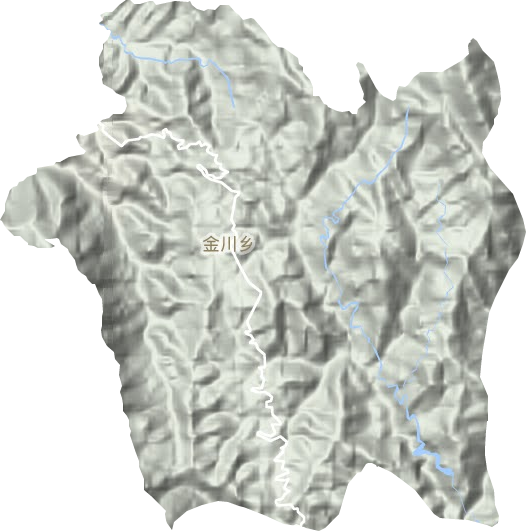 金川乡地形图