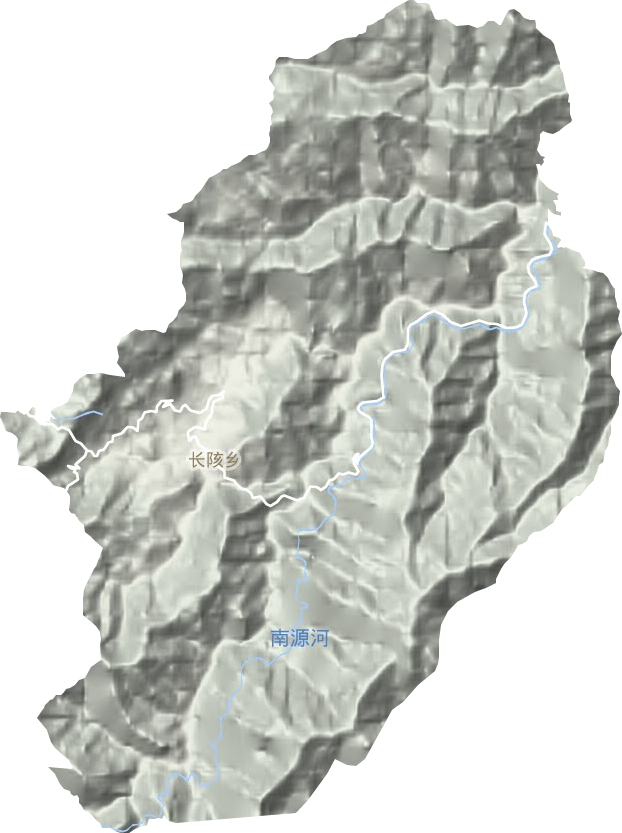 长陔乡地形图