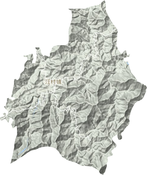 汪村镇地形图