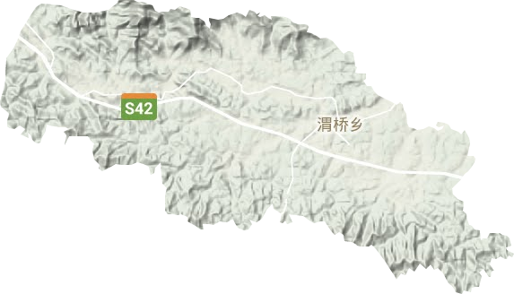 渭桥乡地形图