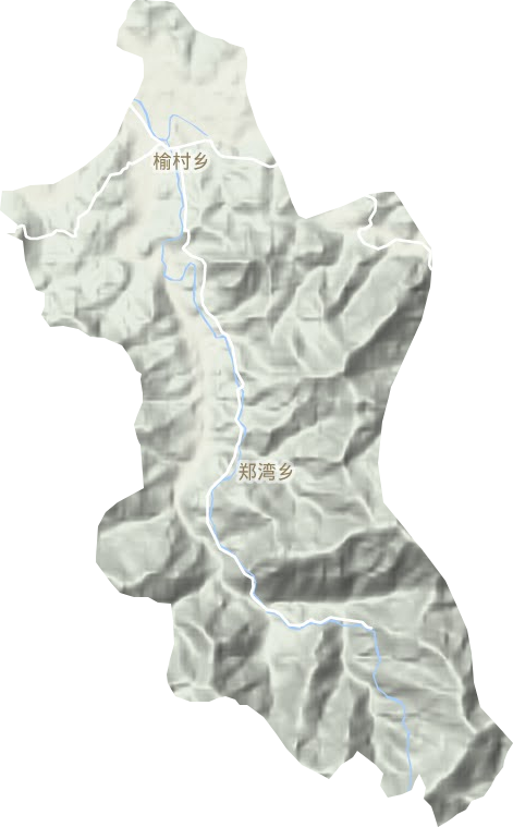 榆村乡地形图