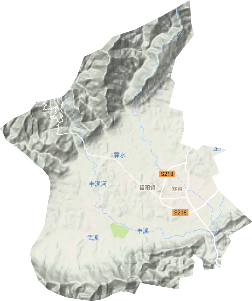 碧阳镇地形图