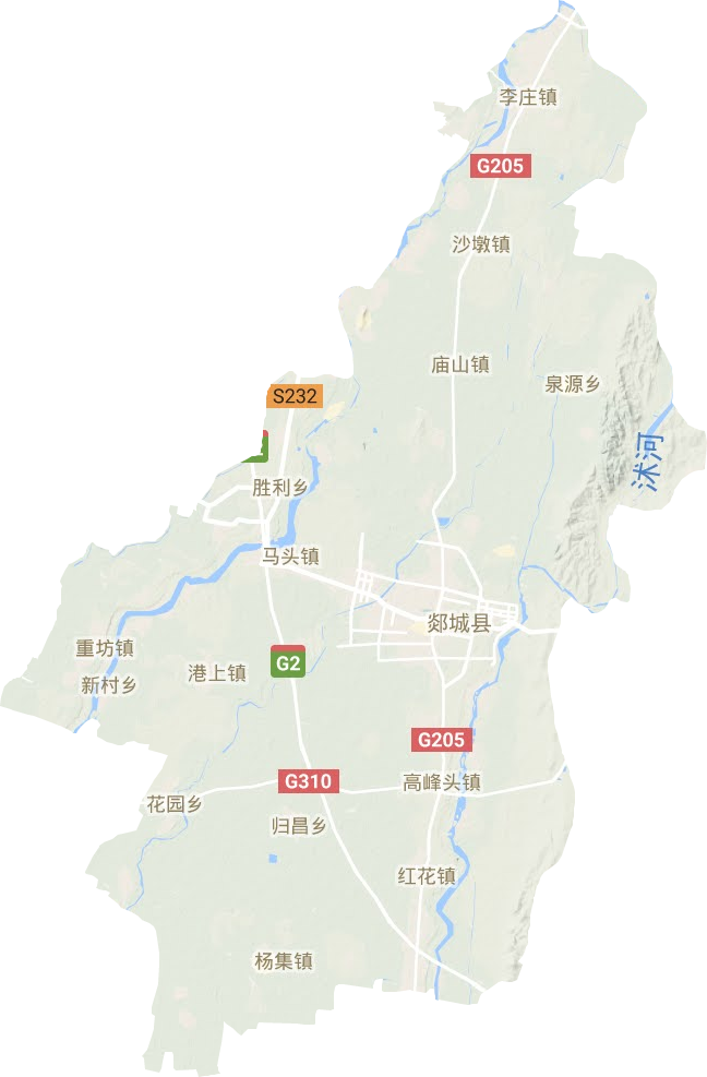 郯城县地形图