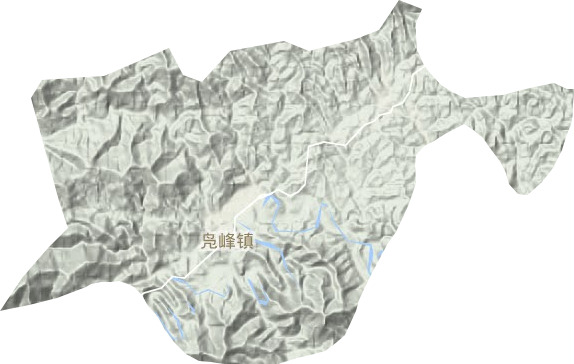 凫峰镇地形图