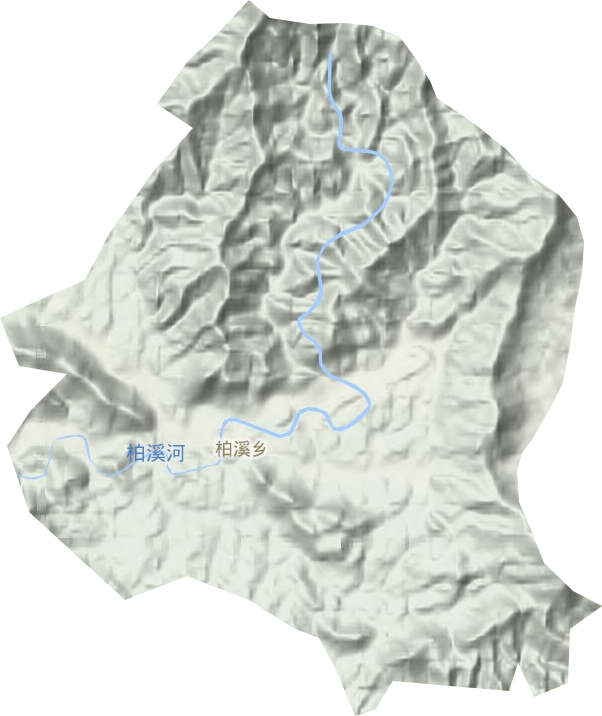 柏溪乡地形图