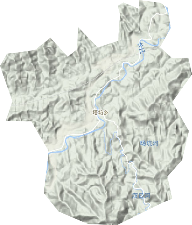 塔坊乡地形图
