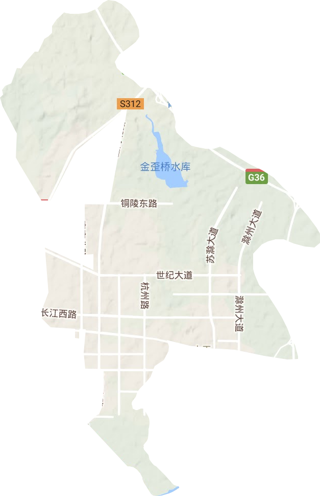 城北新区办事处地形图