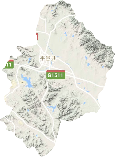 平邑县地形图
