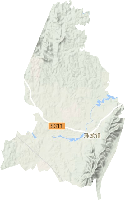 珠龙镇地形图
