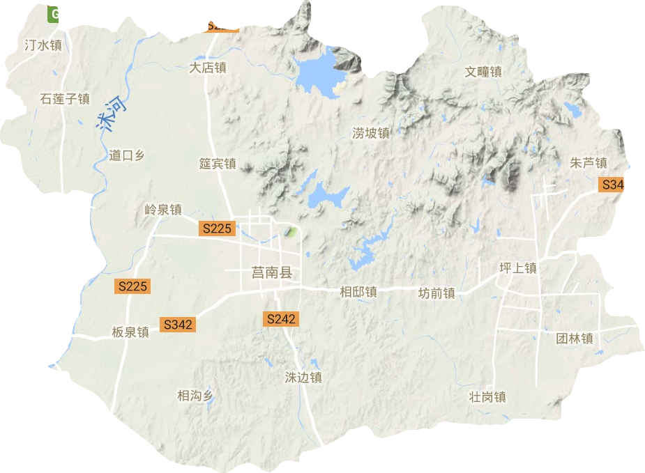 莒南县地形图