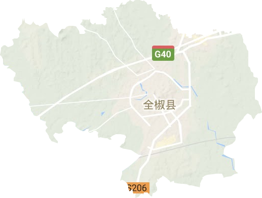 襄河镇地形图