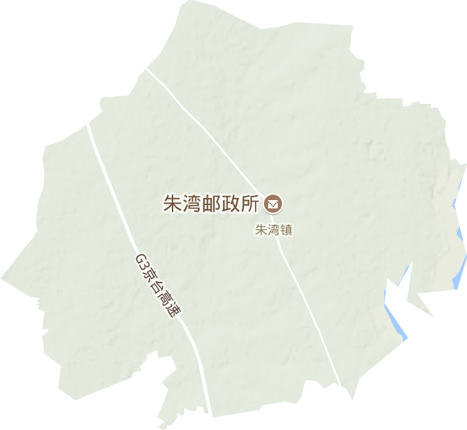 朱湾镇地形图