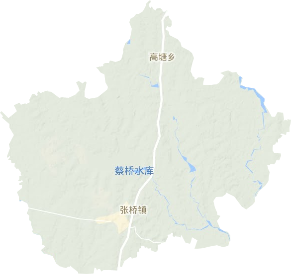 张桥镇地形图