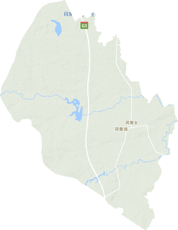 蒋集镇地形图