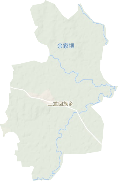 二龙回族乡地形图