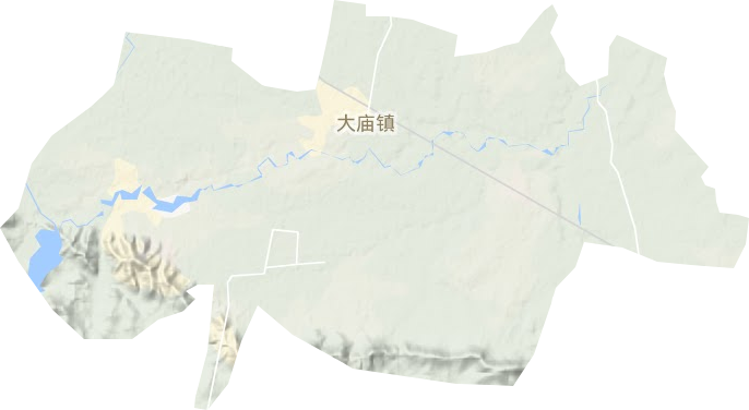 大庙镇地形图