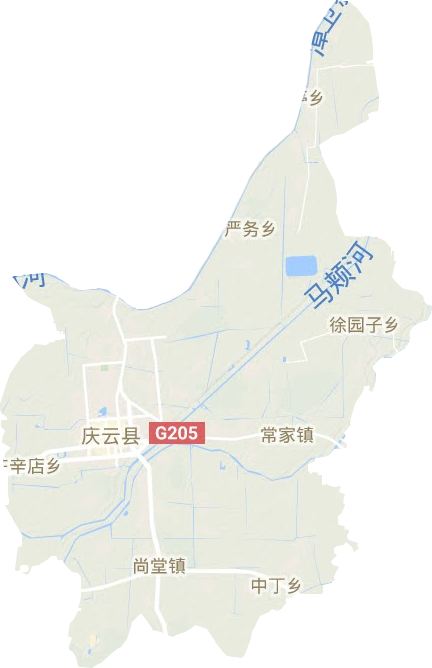 庆云县地形图