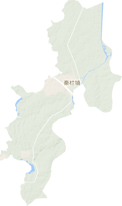 秦栏镇地形图