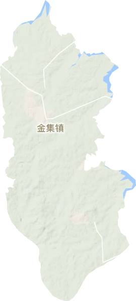 金集镇地形图