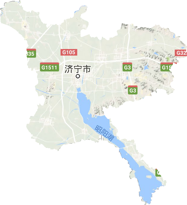 济宁市地形图