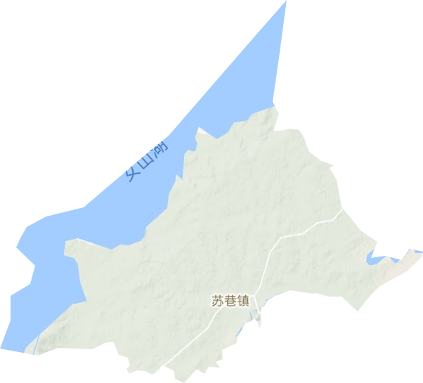 苏巷镇地形图