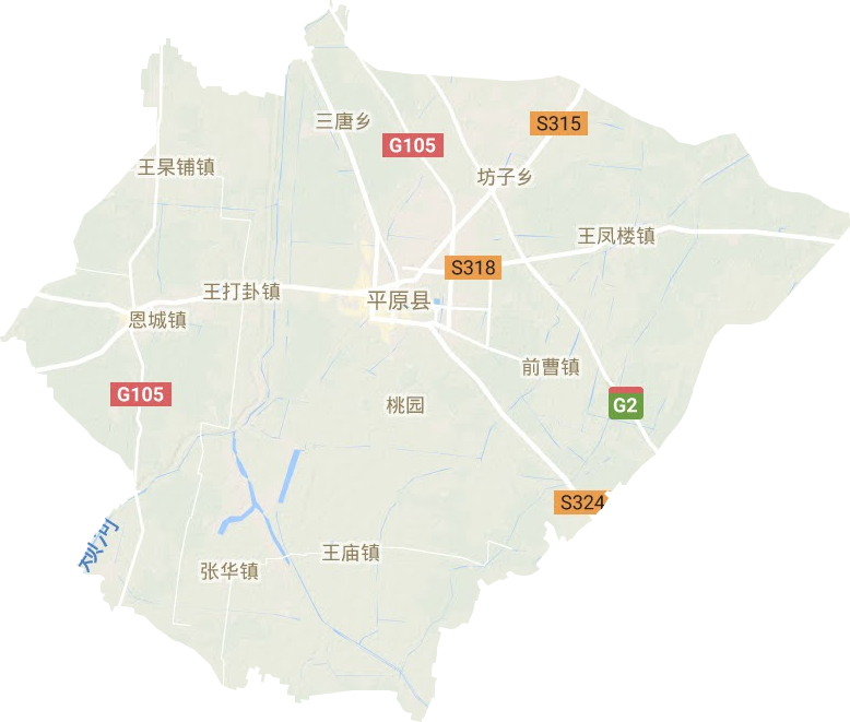 平原县地形图