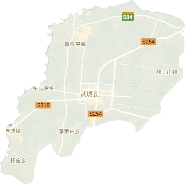 武城县地形图