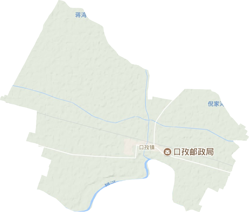 口孜镇地形图