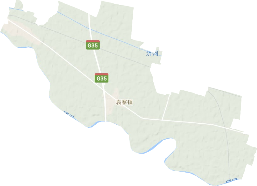 袁寨镇地形图