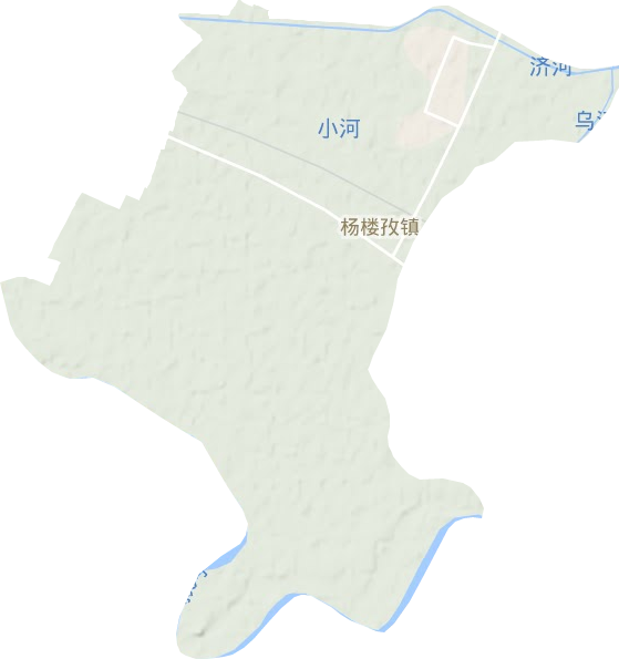 杨楼孜镇地形图