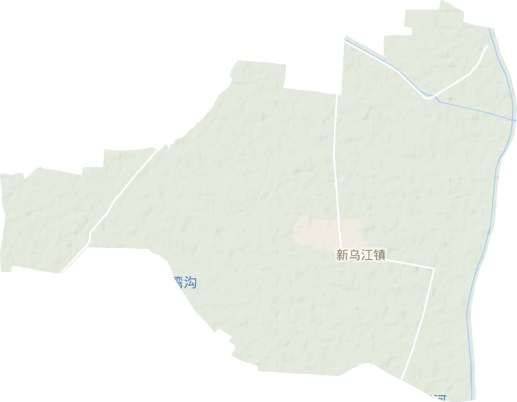 新乌江镇地形图