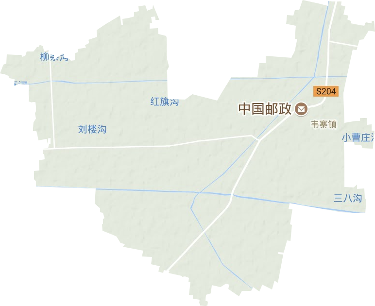 韦寨镇地形图