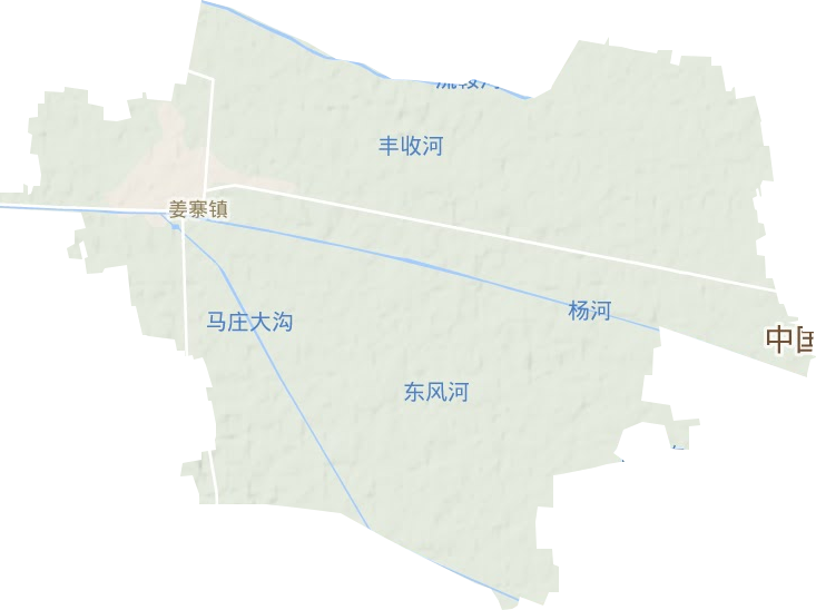 姜寨镇地形图