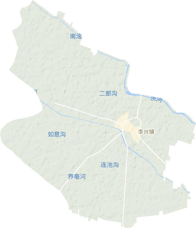 李兴镇地形图