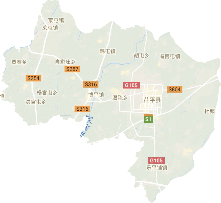 茌平县地形图